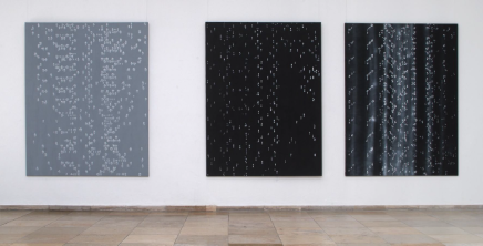 „Drei Fließbilder“ Öl auf Leinwand 200 x 160/150 cm